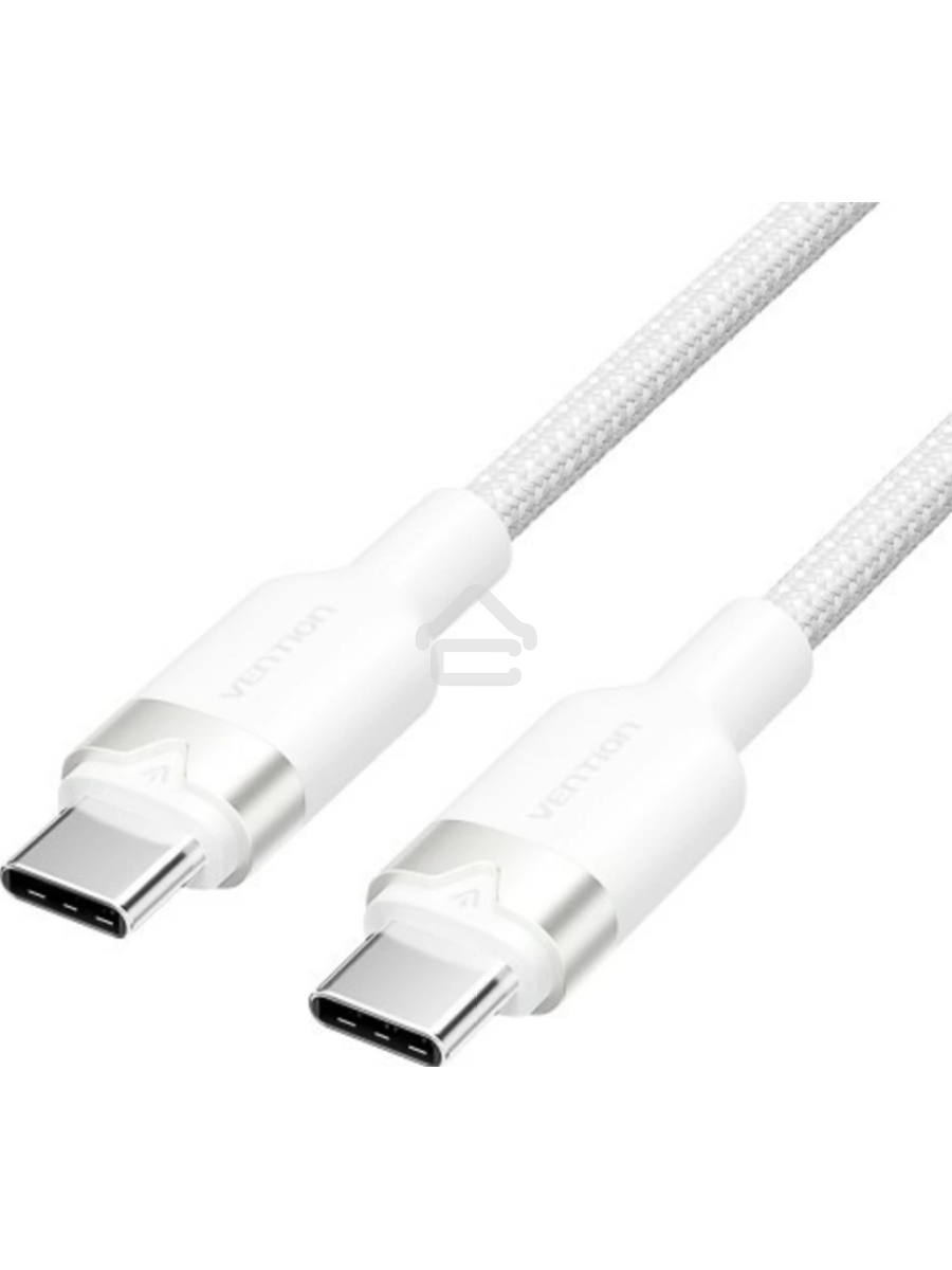 Кабель Vention USB 2.0 CM/CM - 1м. Белый 3А PD60W
