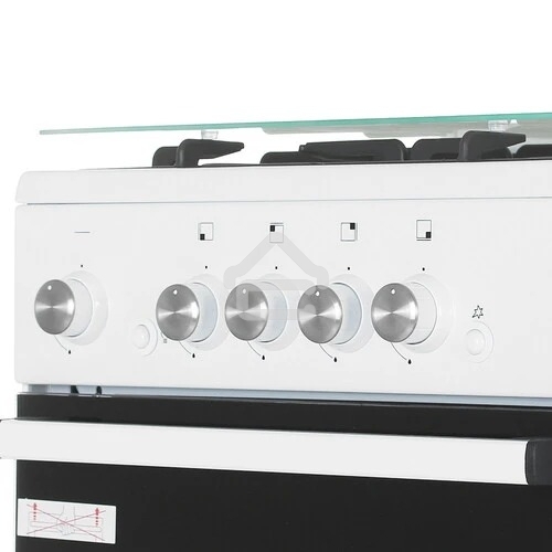 Плита газовая De Luxe 5040.32г(кр) ЧР-010 нержавеющая сталь, конфорок 4 шт, духовка 46 л, 50 см x 85 см x 50 см