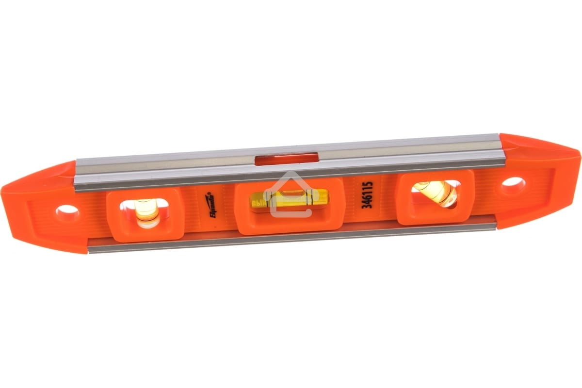 Уровень усиленный Sparta 230 мм, 3 глазка, магнитный, пластмассовый 