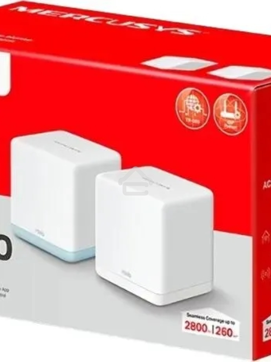 Mesh Wi-Fi система Mercusys Halo H32G(2-pack) AC1200, до 300 Мбит/с на 2,4 ГГц + до 867 Мбит/с на 5 ГГц, комплект 2 шт