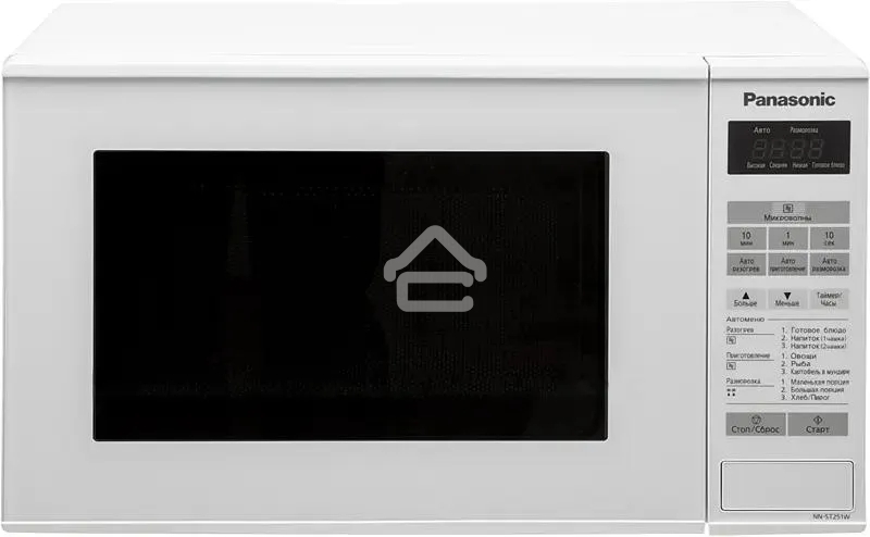 Микроволновая печь Panasonic NN-ST251WZPE белый, 20 л, 800 Вт, переключатели - сенсор