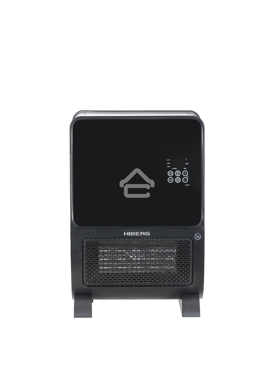Тепловентилятор HIBERG TSH 3000 B, черный, 2000 Вт, 30 м2, с увлажнителем