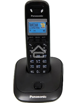 Телефон беспроводной (DECT) Panasonic KX-TG2511RUT (титан) {АОН, Caller ID,спикерфон на трубке,переход в Эко режим одним нажатием}