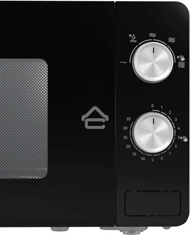 Микроволновая печь Gorenje MO20E1B черный, 20 л, 800 Вт, переключатели - поворотный механизм