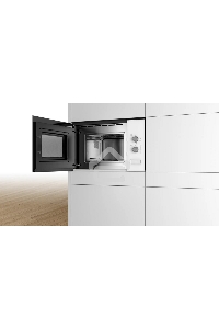 Микроволновая печь встраиваемая Bosch BFL 520MW0 белый, 20 л, 800 Вт, переключатели - поворотный механизм