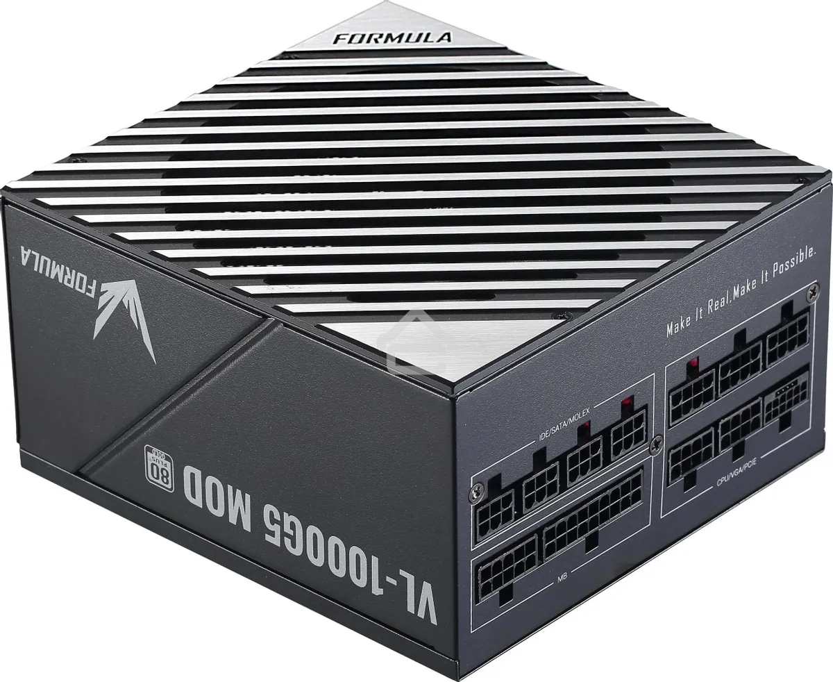 Блок питания Aerocool/Formula ATX 1000W VL-1000G5 MOD Gen5 RTL, 1000Вт, 80 PLUS Gold, 140мм, модульный, черный и серый