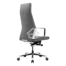 Кресло руководителя Бюрократ JONS/CASHGREY серый, крестовина алюминий