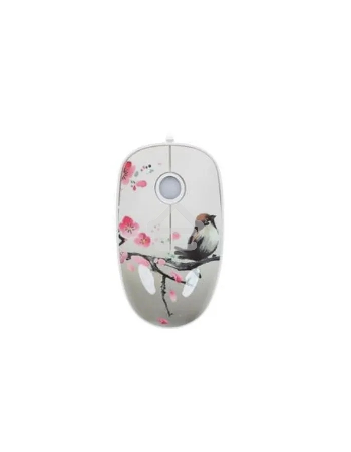 Мышь проводная Qumo Office M43 Serenity белый, 1000 dpi, USB, кнопки - 3