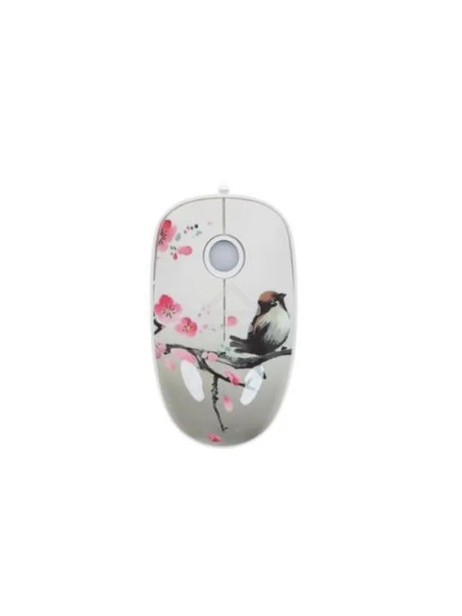 Мышь проводная Qumo Office M43 Serenity белый, 1000 dpi, USB, кнопки - 3