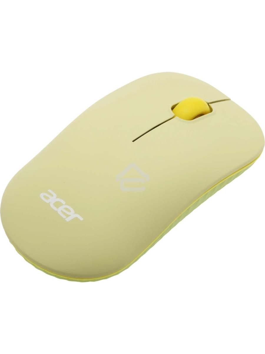 Клавиатура + мышь Acer OCC205 беспроводной USB, 1200 dpi, зеленый/желтый