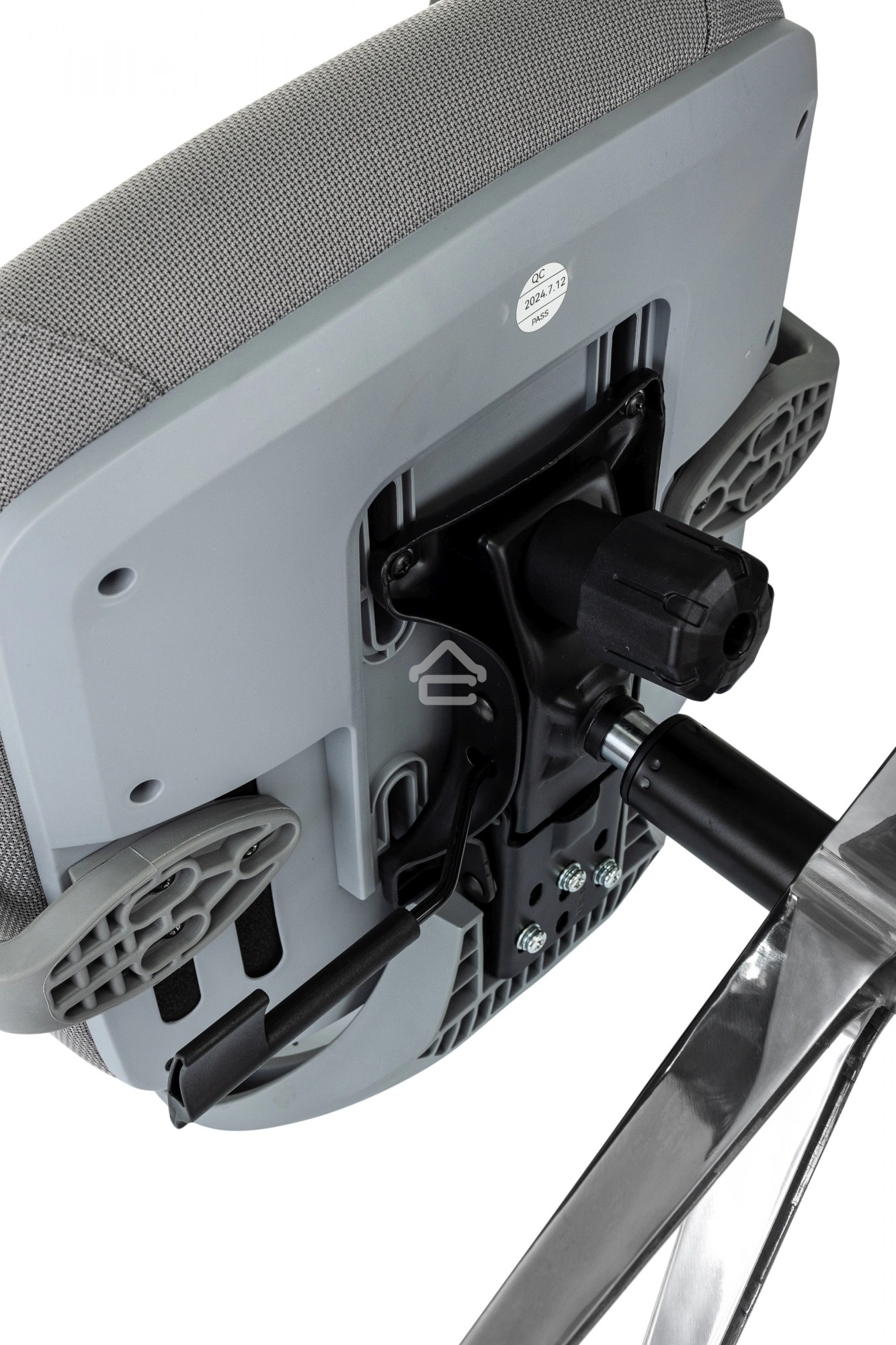 Кресло руководителя Бюрократ MC-G715N-H серый, сетка/ткань, с подголов. крестов. алюминий, пластик серый