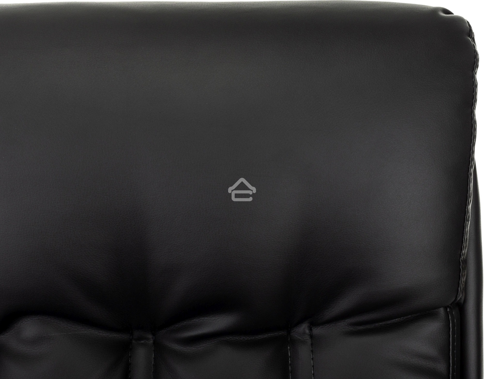 Кресло офисное Бюрократ T-9932W-CF-Eco черный, эко.кожа, на ножках, дерево