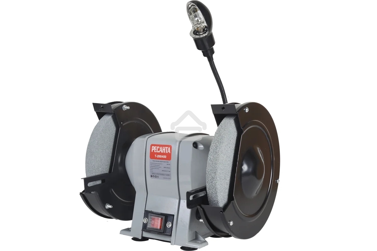 Электроточило Ресанта Т-200/450 450Вт 2950об/мин d=200мм t=20мм