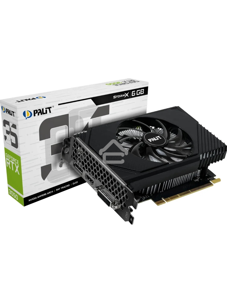 Видеокарта Palit PA-RTX3050 PCIE16 RTX3050 6GB STORMX 6GB V1