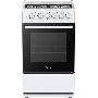 Плита газовая Midea MFO-M4G20T0E(WH) белый/черный, конфорок 4 газовых, духовка 62 л, 49.3 см x 90 см x 55.6 см