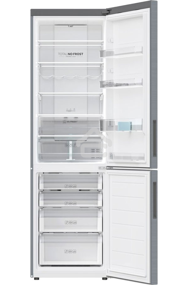 Холодильник Haier C2F637CXRGU1 нержавеющая сталь, двухкамерный, 278/108л, морозилка снизу, No Frost