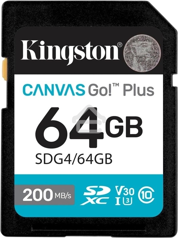 Флеш карта SDXC 64Gb Kingston SDG4/64Gb Canvas Go! Plus w/o adapter