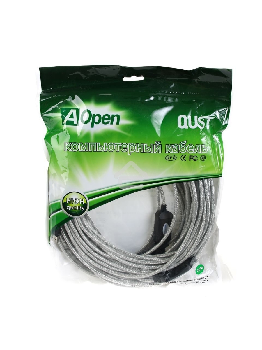 Кабель Aopen/VCOM ACU823-25M Кабель-адаптер USB2.0-repeater, удлинительный активный <Am-->Af> 25м Aopen<ACU823-25M>