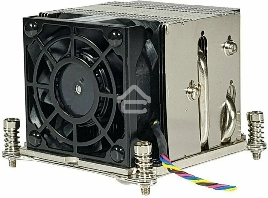 Кулер серверный Ablecom ACL-S20200 серебристый, 60 мм, алюминий/медь, 8400 об/мин, 52 дБ, 4 pin, 100 Вт, 64 мм