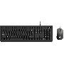 Комплект клавиатура+мышь Оклик S605 проводной USB 1800 DPI черный