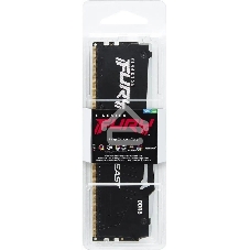 Оперативная память Kingston Fury Beast, DDR5, 32Gb (1x32Gb), 6000MHz, CL30, DIMM, с радиатором, RGb, черный