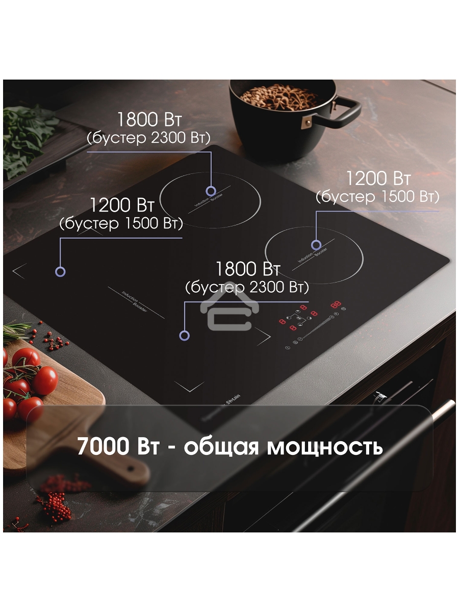 Индукционная варочная панель Zigmund & Shtain CI 46.6 B независимая, черный
