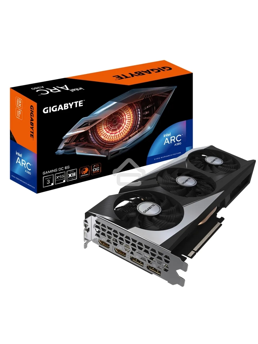 Видеокарта Gigabyte A380 GAMING OC GV-IA380GAMING OC-6GD