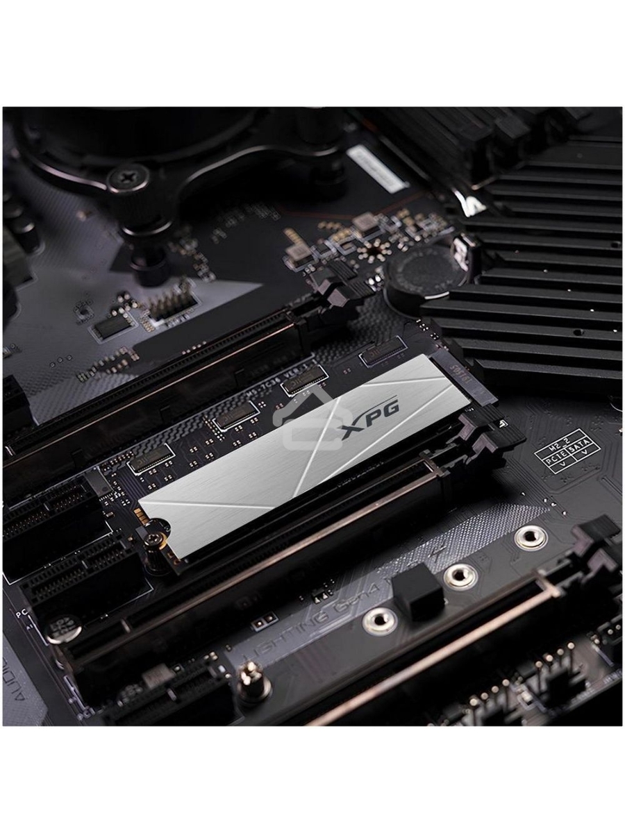 Накопитель SSD ADATA XPG GAMMIX S60, 2Tb, PCIe 4.0 x4, M.2 2280, NVMe, R/W 5000/4200, с радиатором