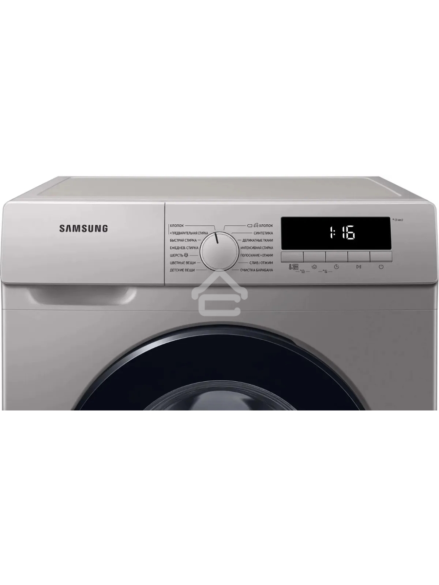 Стиральная машина Samsung WW80T3040BS/LP серебристый, загрузка фронтальная 8 кг, 1400 об/мин, класс: A
