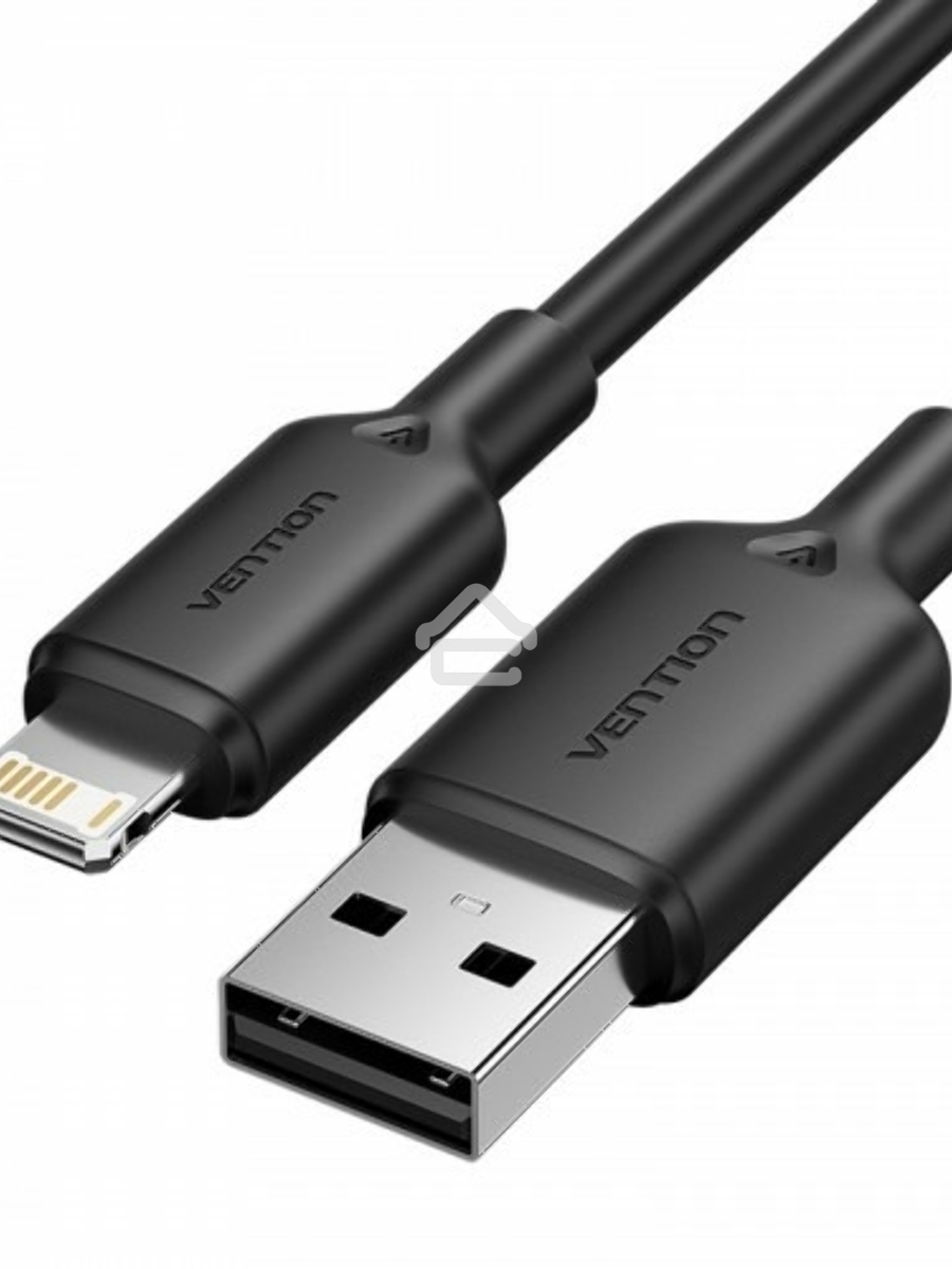 Кабель Vention USB 2.0 AM/Lightning 8M для iPad/iPhone 2.4A Черный