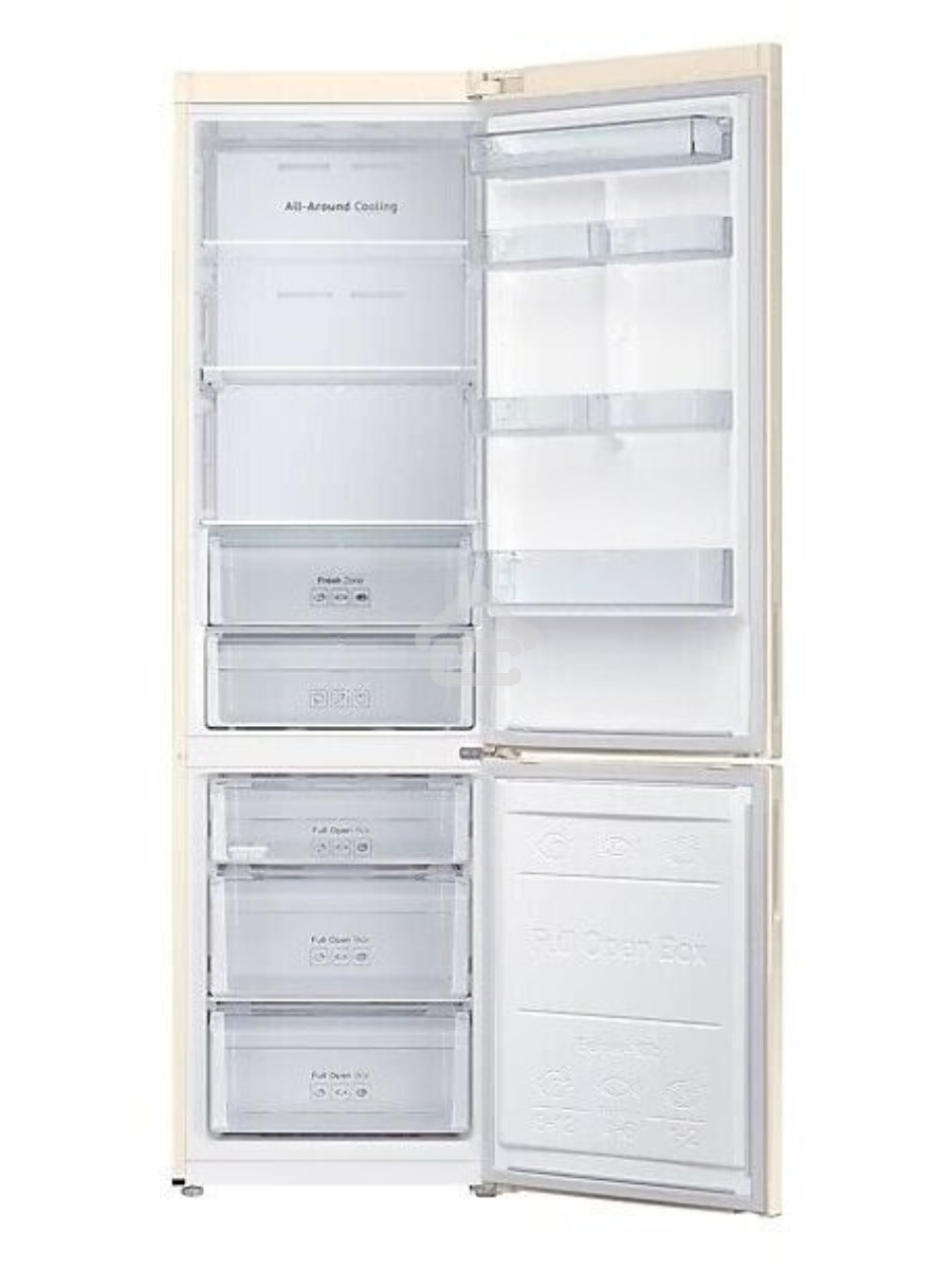 Холодильник Samsung RB37A5200EL/WT бежевый двухкамерный 269/118 л морозилка снизу