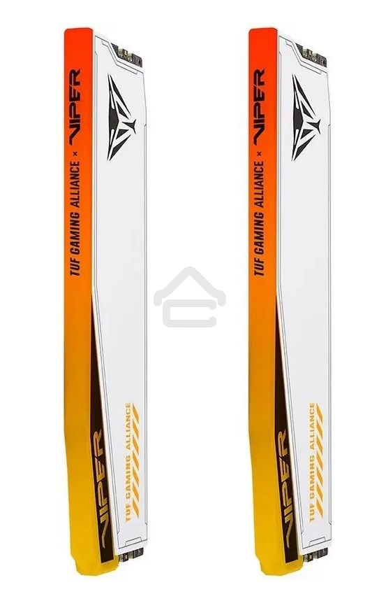 Оперативная память Patriot Viper Elite 5 TUF Gaming, DDR5, 32GB (2x16 GB), 6000 MHz, CL36, DIMM, радиатор, RGB, белый