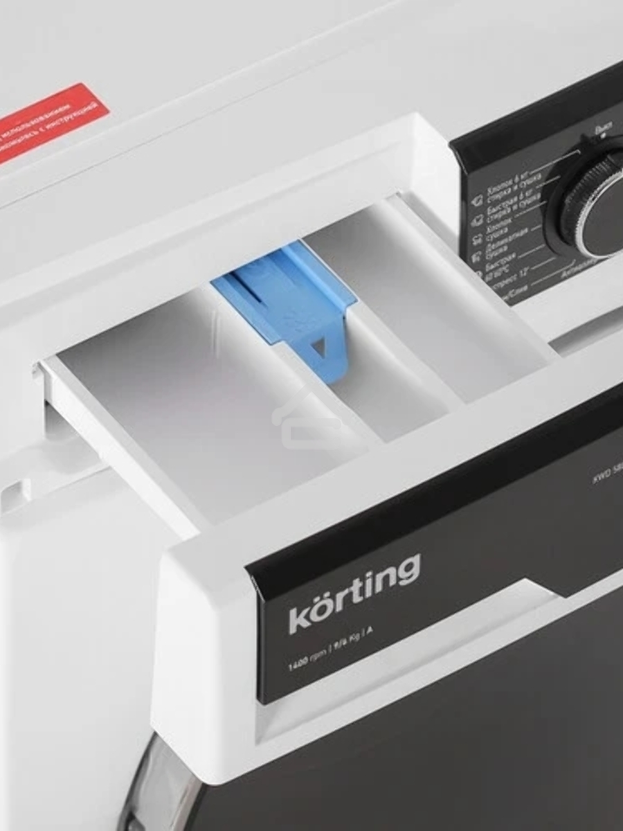 Стирально-сушильная машина Korting KWD 58L1496 белый, загрузка фронтальная 9 кг, 1400 об/мин., класс: А