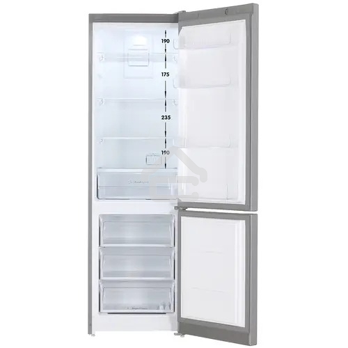 Холодильник Indesit ITS 5200 XB, нержавеющая сталь двухкамерный 247/78л морозилка снизу, No Frost