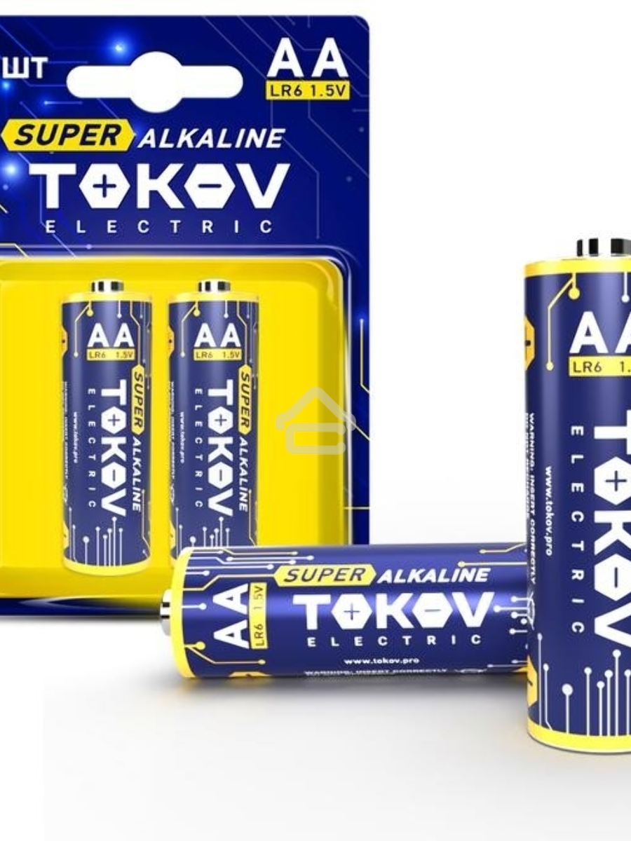 Элемент питания алкалиновый LR6/AA (блист.2шт) TOKOV ELECTRIC TKE-ALS-LR6/B2