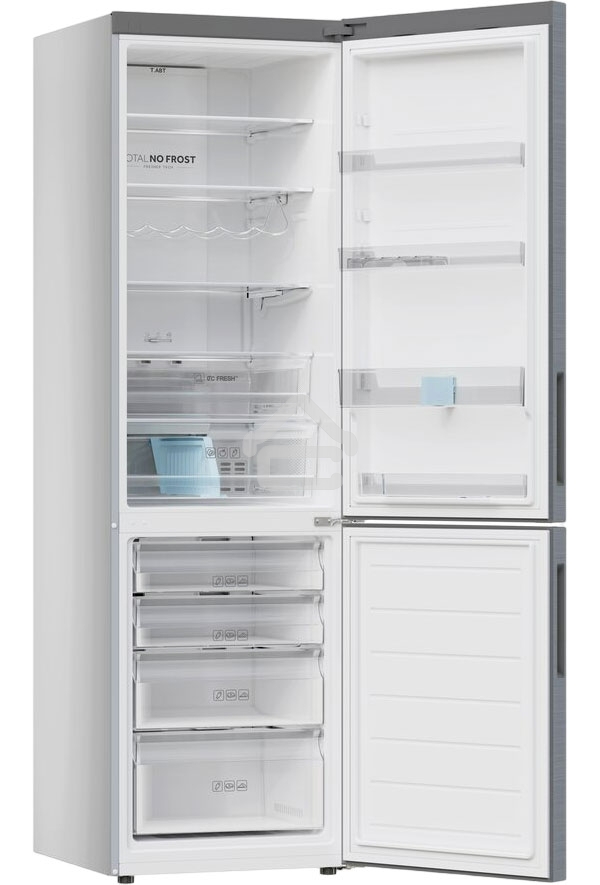 Холодильник Haier C2F637CXRGU1 нержавеющая сталь, двухкамерный, 278/108л, морозилка снизу, No Frost