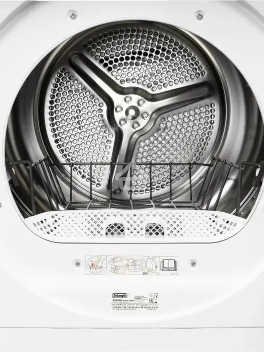 Сушильная машина DeLonghi DTD 8105 C FABIO белый, 8 кг, сушка - конденсационная, программ - 15, 59.6 x 84.5 x 56.3 см
