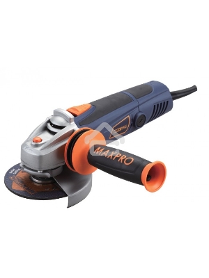 Шлифмашина угловая MAX-PRO MPAG750/115Q 750 Вт, 12000об/мин, быстрозажимной кожух 115мм, антивибрационная ручка, 1,6 кг, дополнительные щетки, кор.