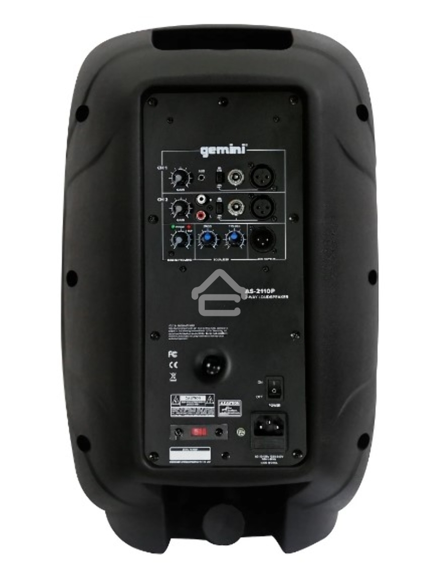 Акустическая система Gemini [AS-2110P] 2-х полосная, активная, 30 Вт, 55-20000 Гц, 10