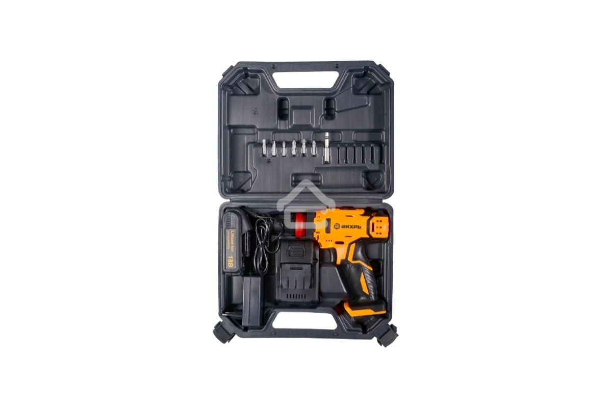 Дрель-шуруповерт аккумуляторная Вихрь ДА-18Л-2КC 72/14/34, Аккумуляторная, 18В, 2 АКБ, Кейс