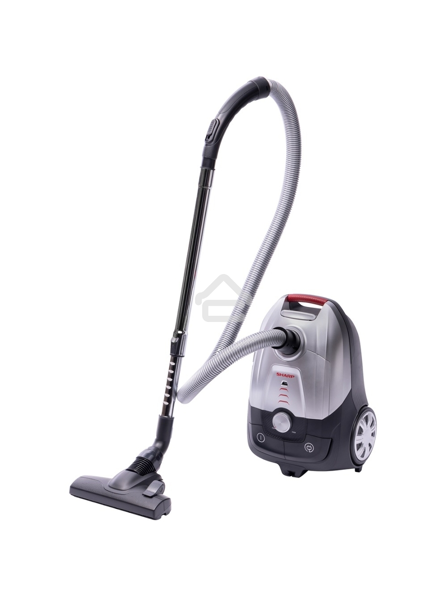 Пылесос Sharp EC-JB19R-S серебристый, 350/1900 Вт, уборка сухая, пылесборник мешок, 2,3 л