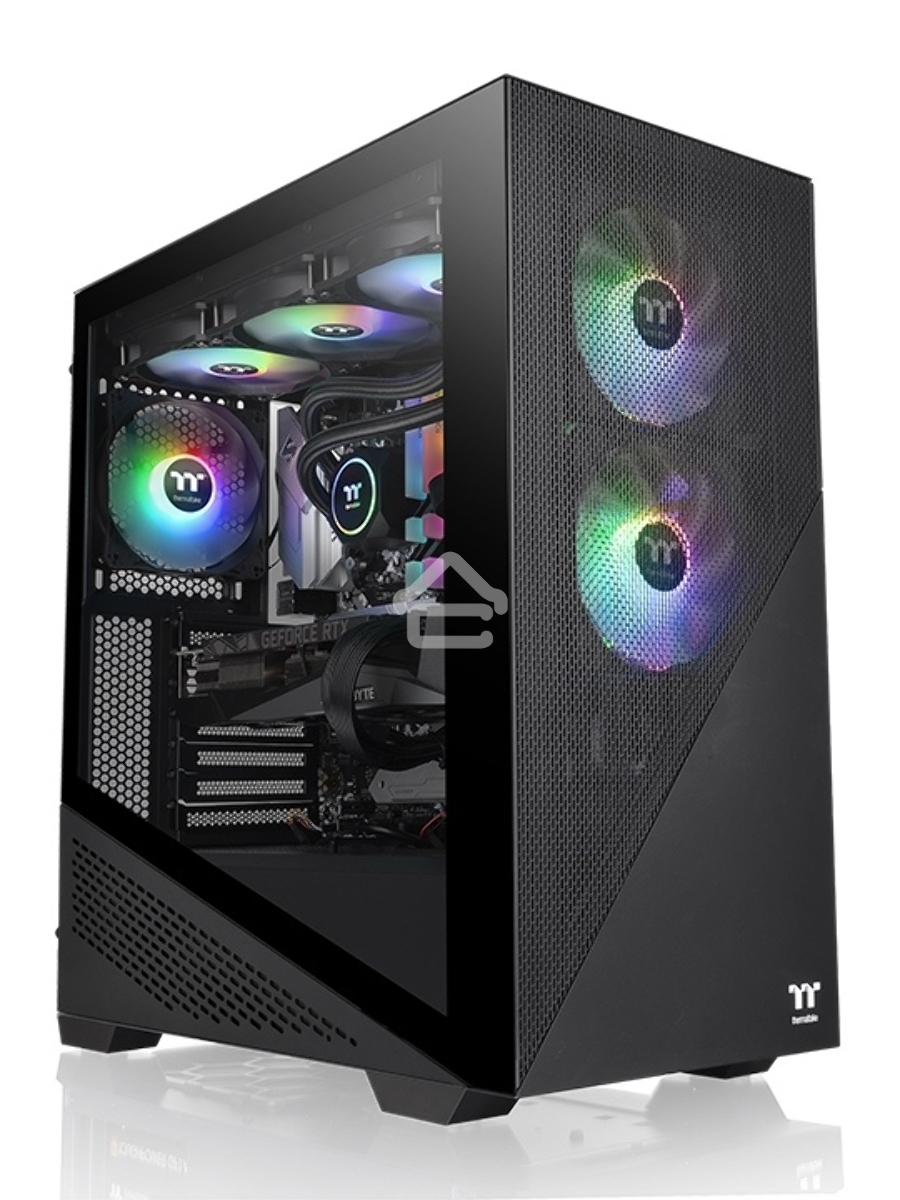 Компьютерный корпус Thermaltake Divider 370 TG ARGB/Black CA-1S4-00M1WN-00 /Win/SPCC/Tempered Glass*1/120mm ARGB PWM Fan*3