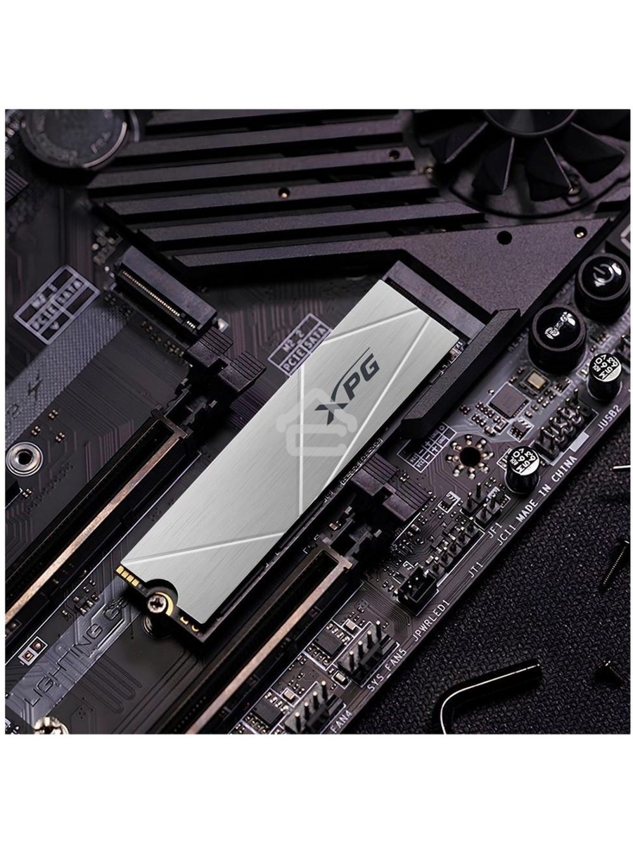 Накопитель SSD ADATA XPG GAMMIX S60, 2Tb, PCIe 4.0 x4, M.2 2280, NVMe, R/W 5000/4200, с радиатором