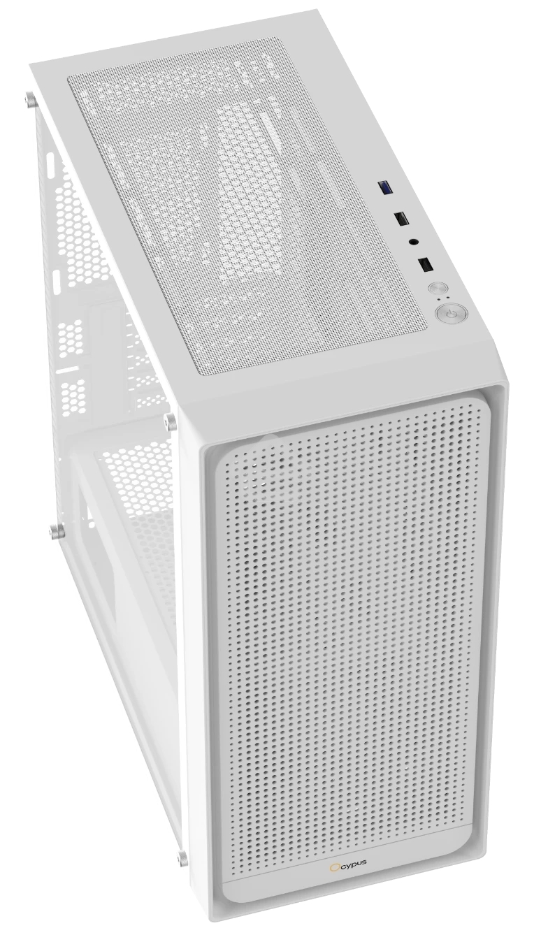 Компьютерный корпус Ocypus Gaммa C50 без БП белый (Gaммa-C50-WHG000XX-GL)