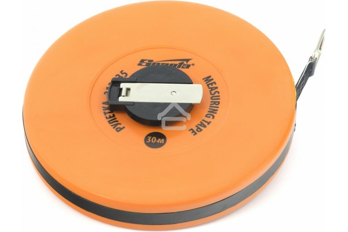 Рулетка геодезическая Sparta 30 м х 12,5 мм, лента ПВХ, закрытый круглый корпус