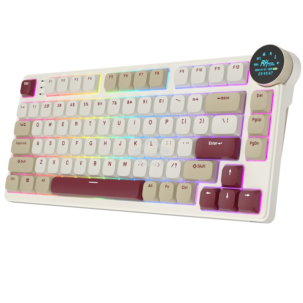 Клавиатура Royal Kludge RK N80 Red switch/Rosy Clouds