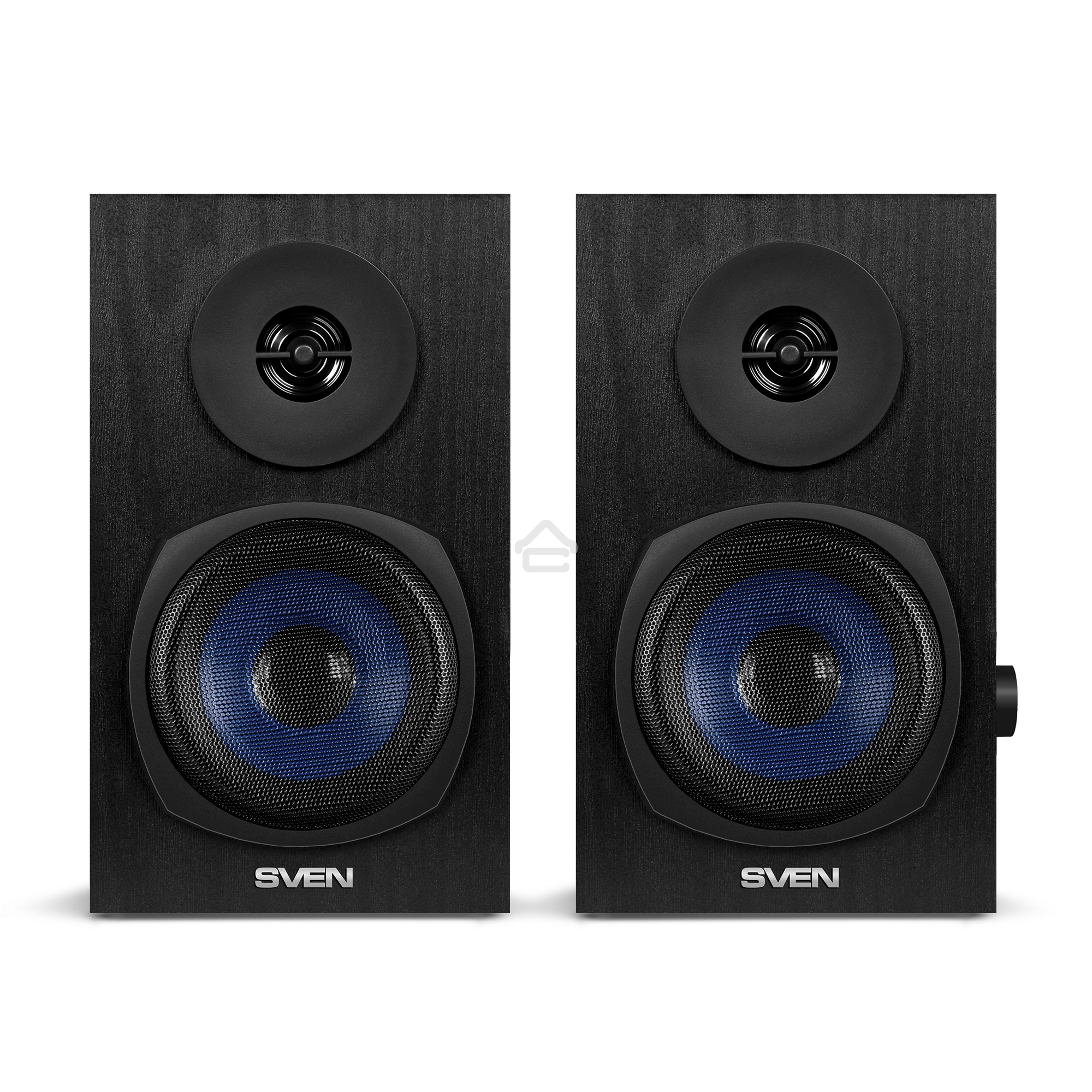 Колонки 2.0 SVEN SPS-576 чёрные (2x4W, Bluetooth, дерево)