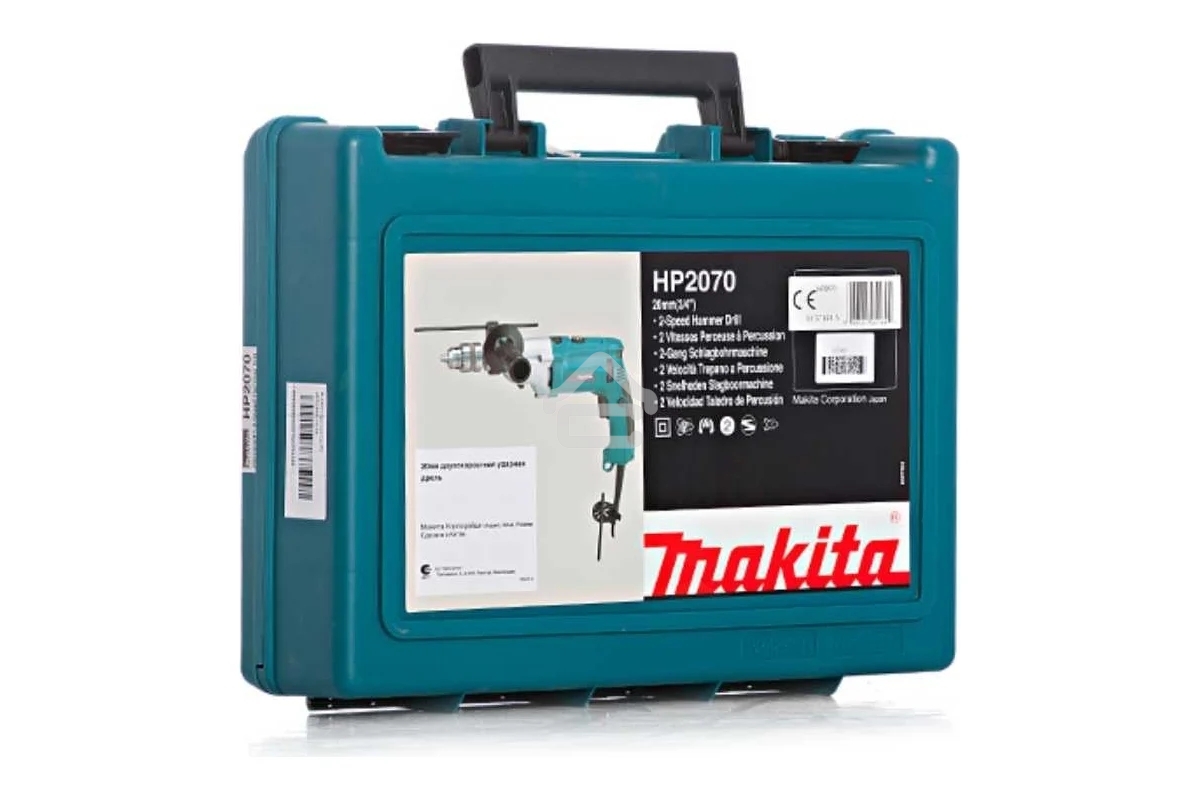 Дрель Makita HP2070, 1010 Вт, сетевая, ударная