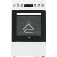 Плита электрическая Beko FSM57300GW белый, конфорок 4 электрических, духовка 55 л, 50 см x 85 см x 60 см