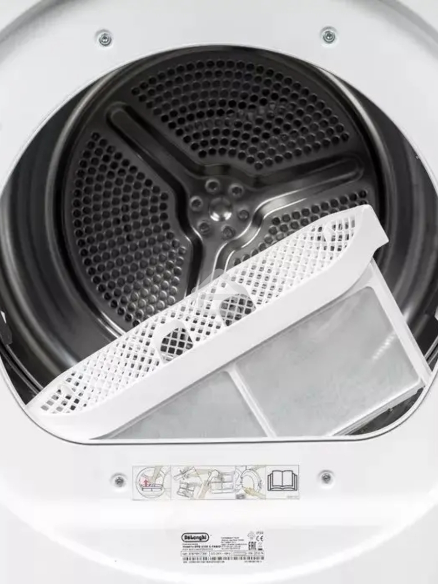 Сушильная машина DeLonghi DTD 8105 C FABIO белый, 8 кг, сушка - конденсационная, программ - 15, 59.6 x 84.5 x 56.3 см
